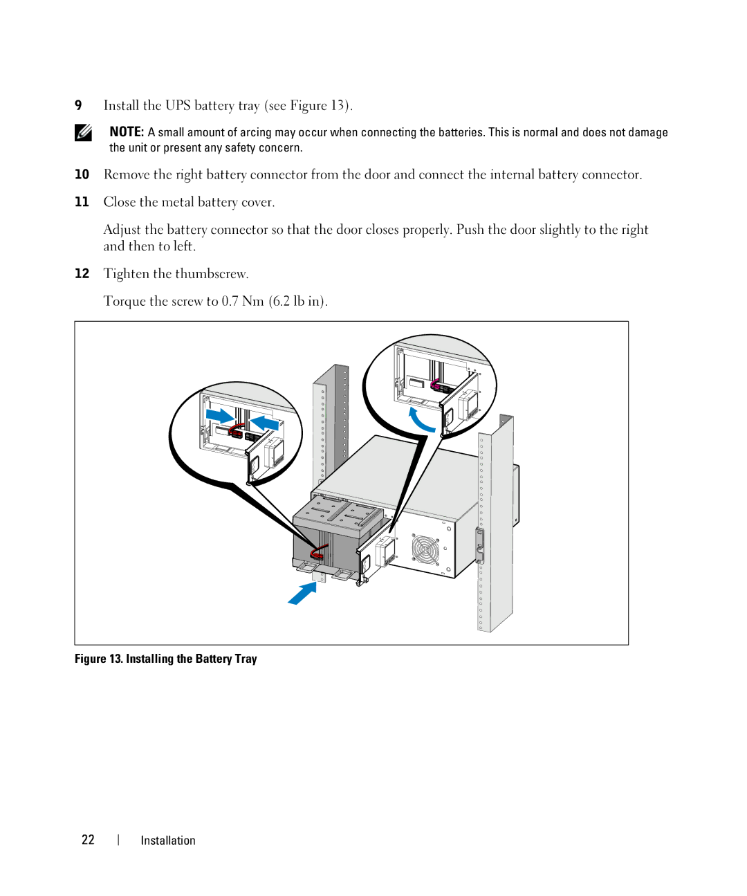 Dell H950N, K803N, J728N, H967N manual Installing the Battery Tray 