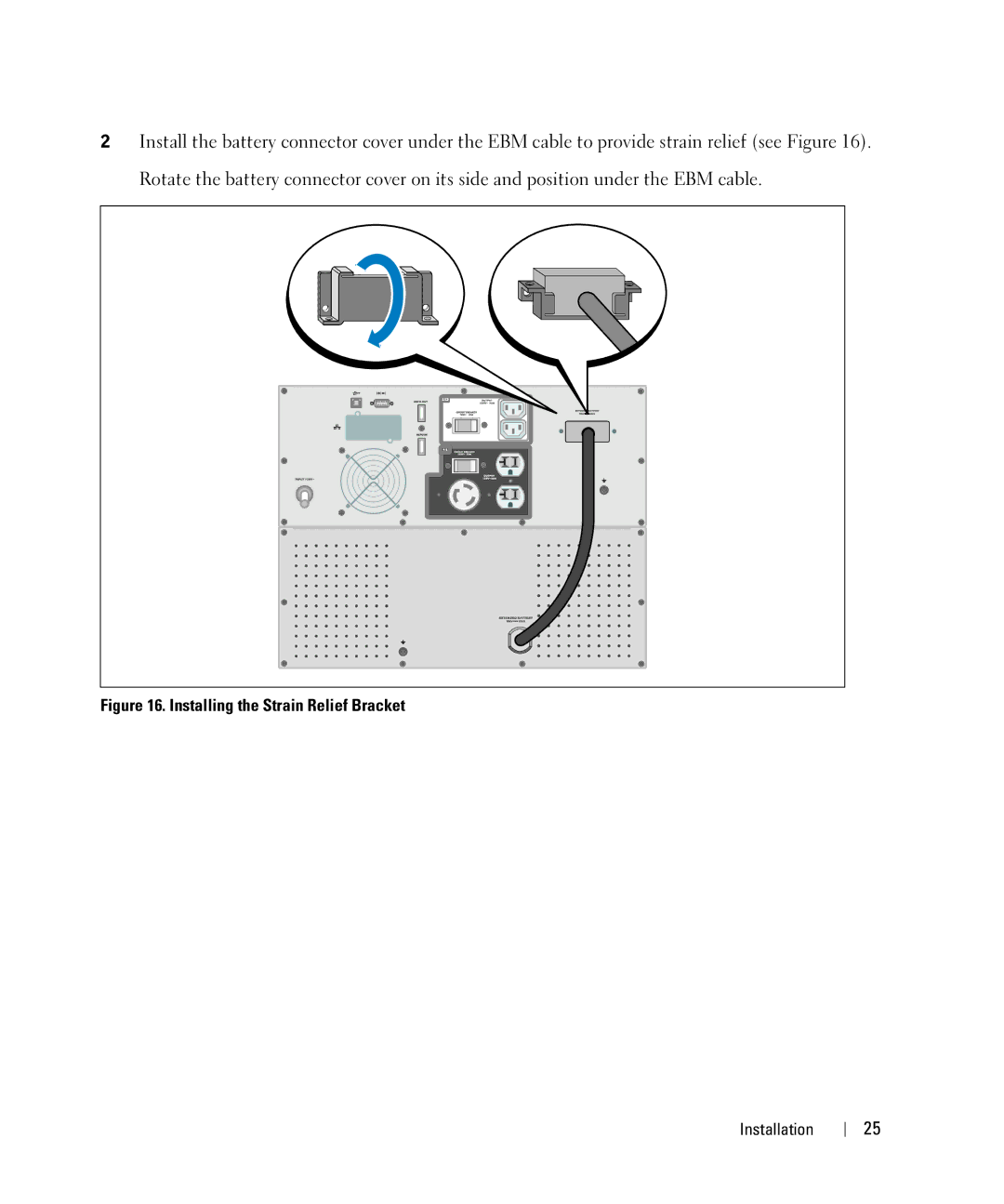 Dell J728N, K803N, H950N, H967N manual Installing the Strain Relief Bracket 