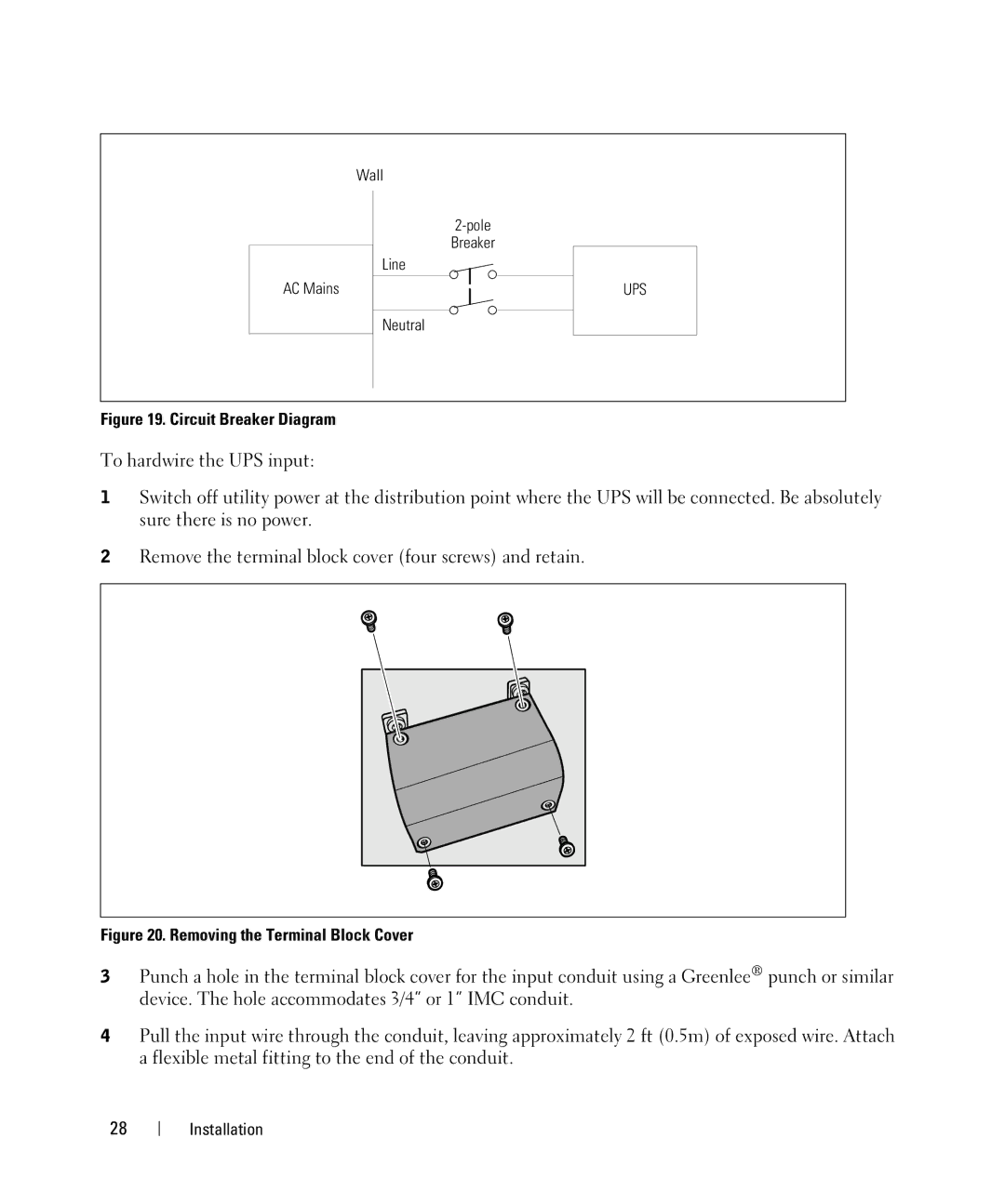 Dell K805N, J739N, K804N, 3750W, J730N, H952N, 4200W manual Circuit Breaker Diagram 