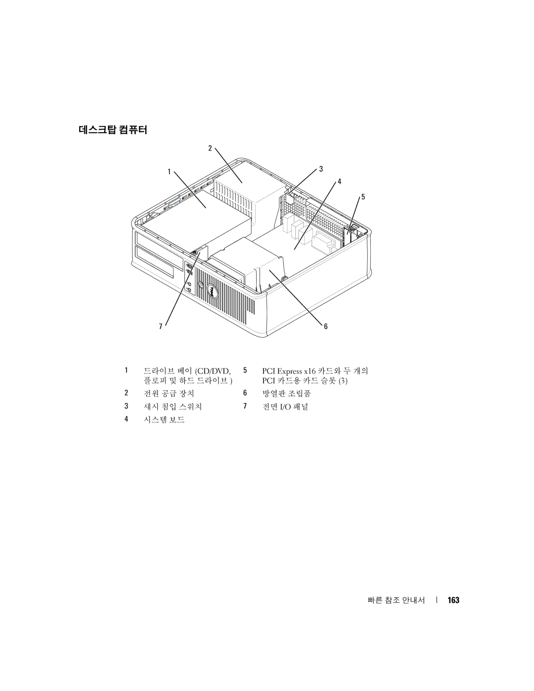 Dell K8504 manual 데스크탑 컴퓨터, 163 