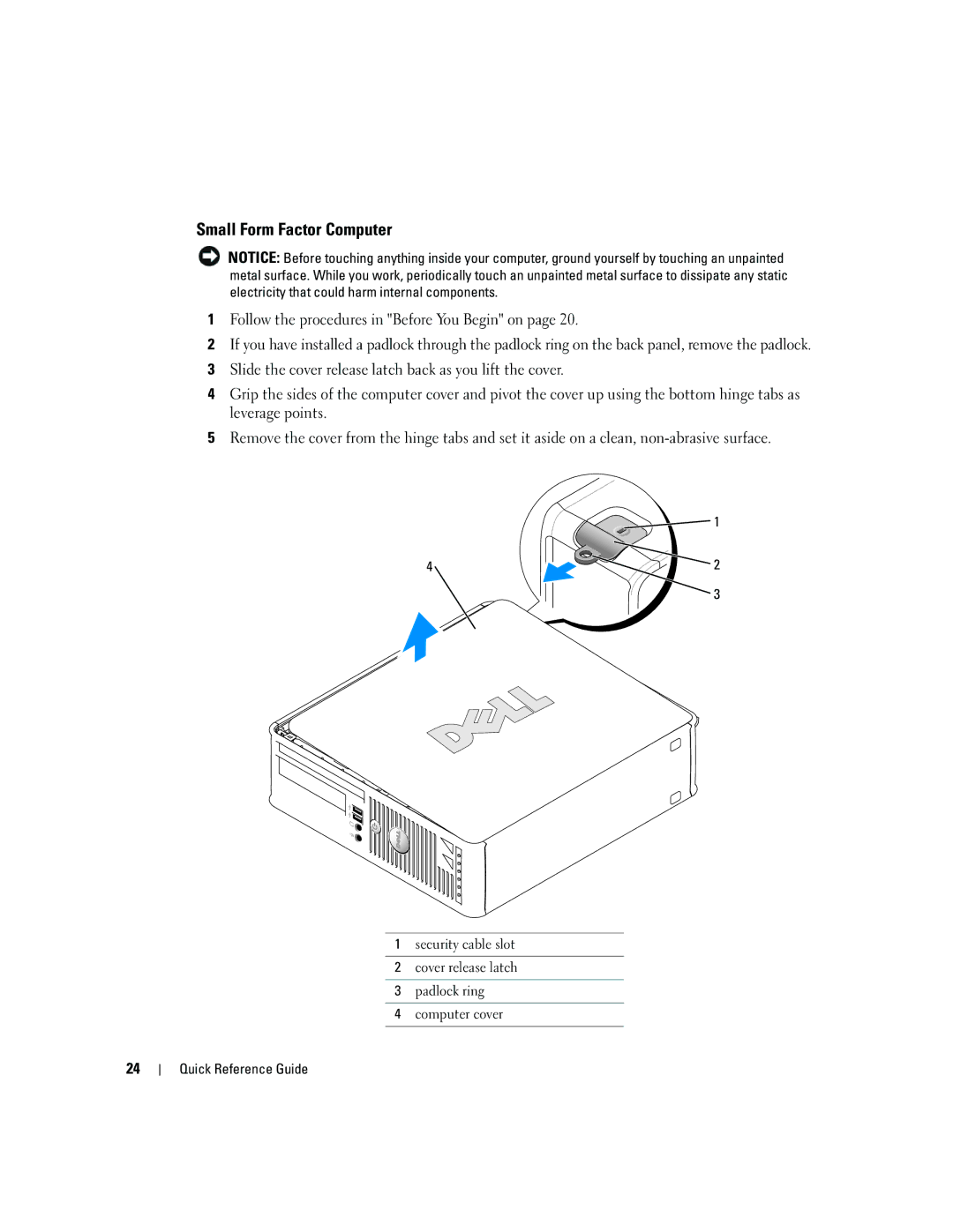 Dell K8504 manual Small Form Factor Computer 