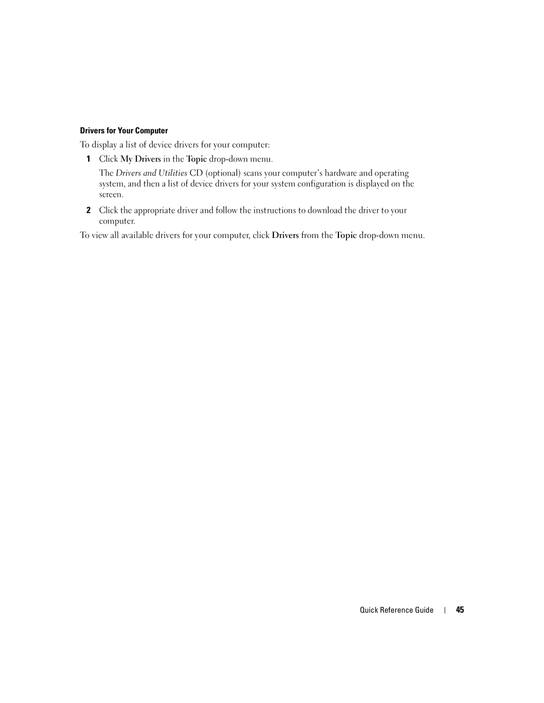 Dell K8504 manual Quick Reference Guide 