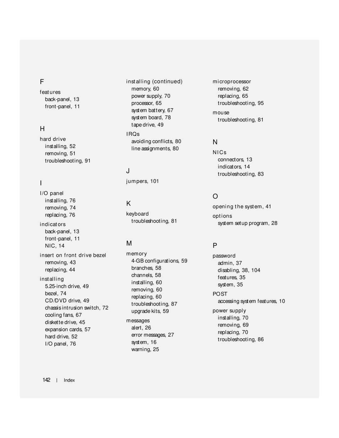 Dell KH934 owner manual Post 