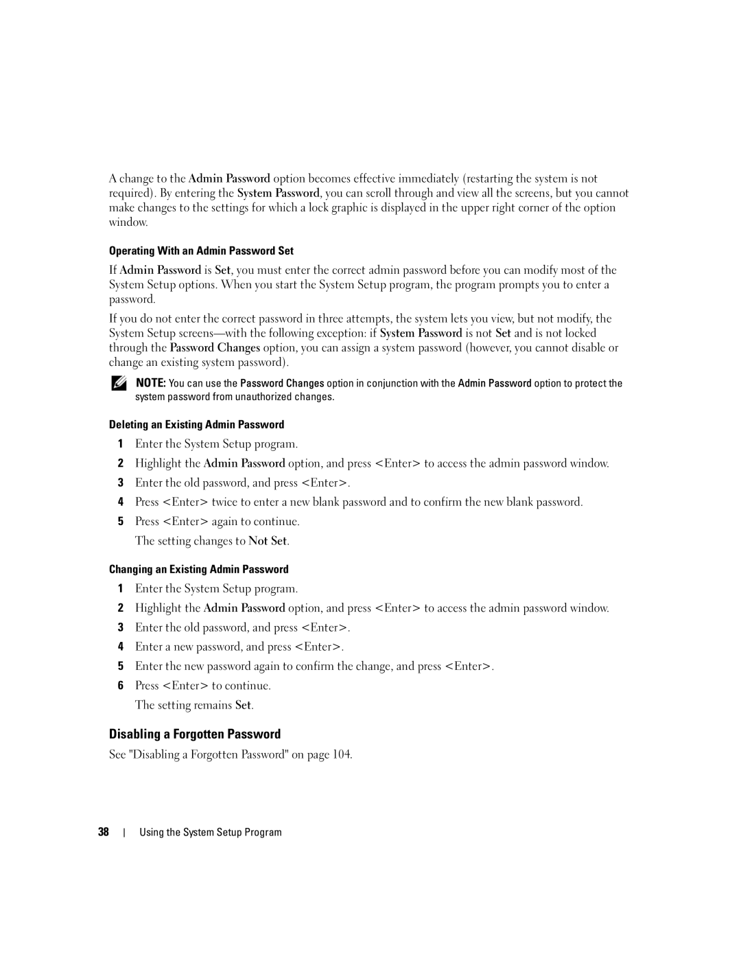 Dell KH934 owner manual See Disabling a Forgotten Password on 