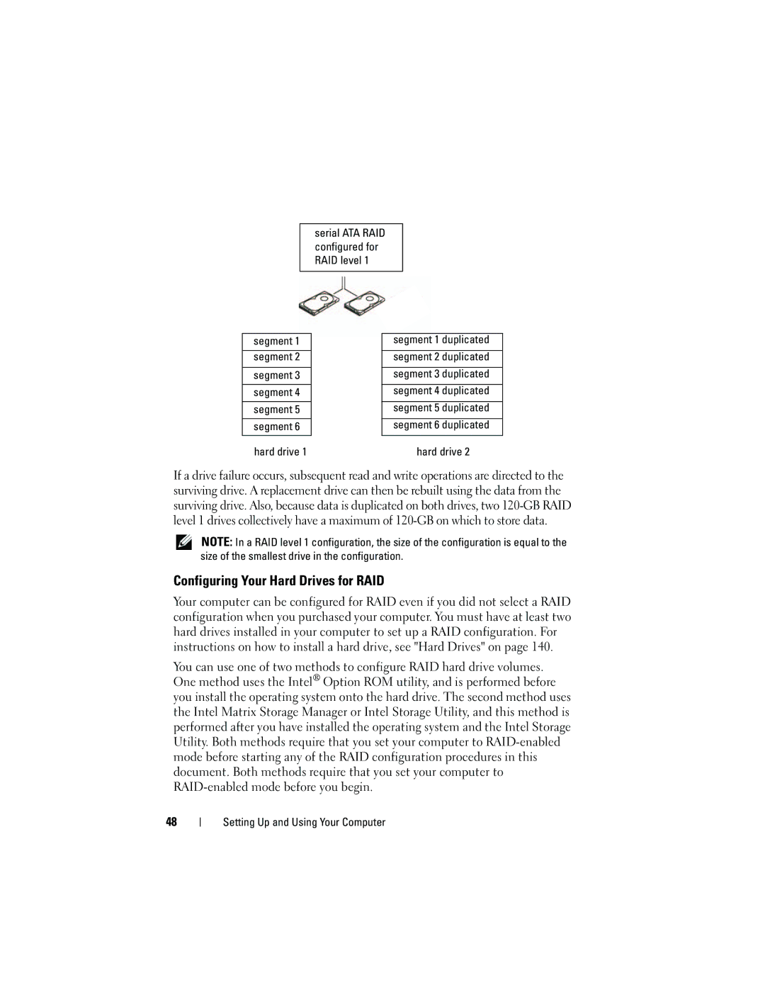 Dell KP338, 530b, 530c, 530d owner manual Configuring Your Hard Drives for RAID 