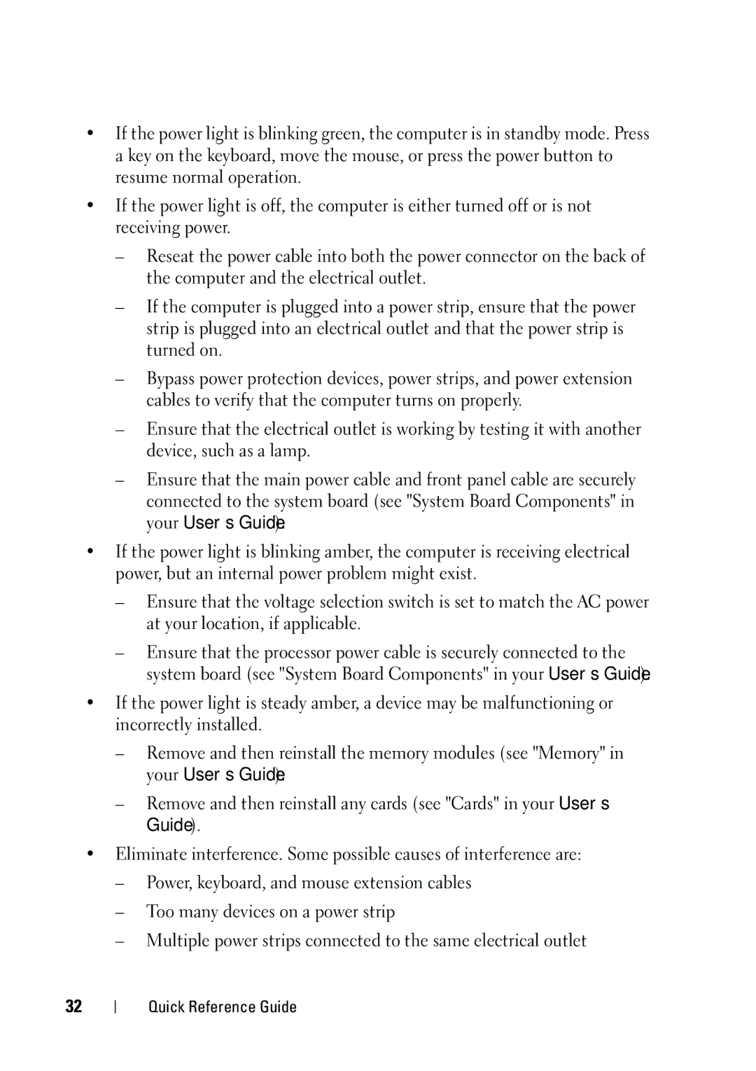 Dell KP542 manual Quick Reference Guide 