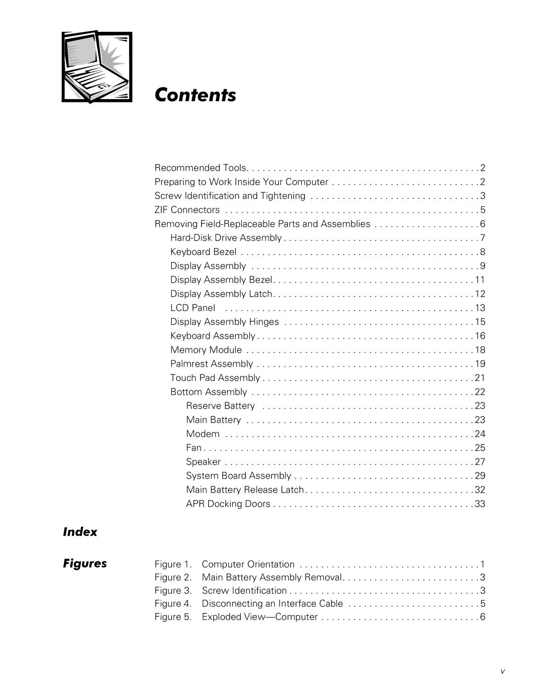 Dell L400 service manual Contents 