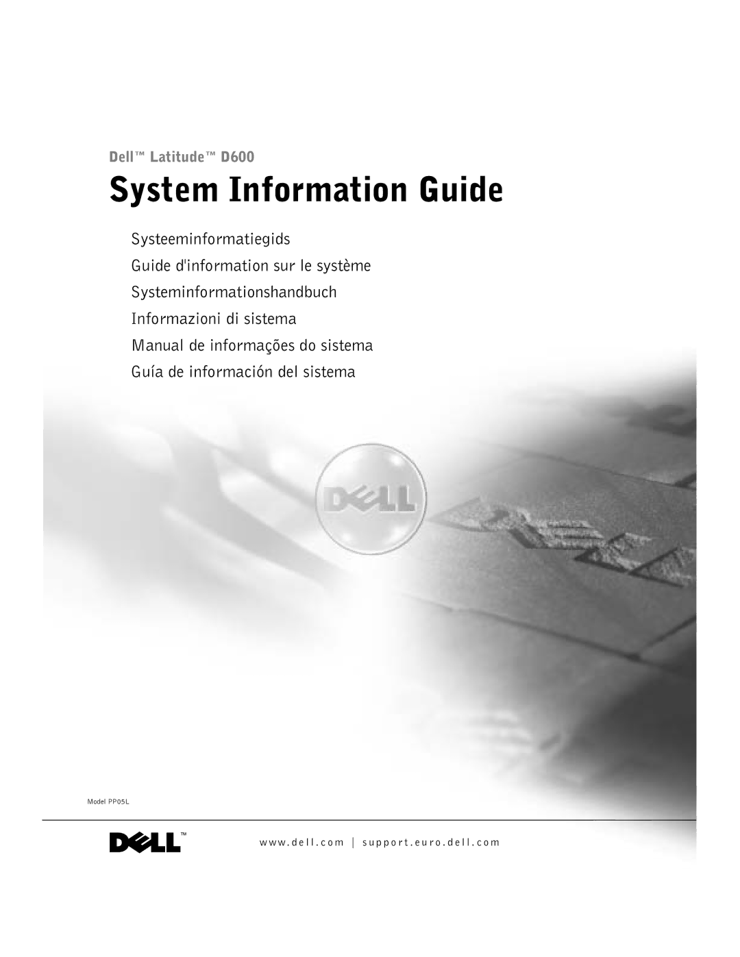 Dell Lattitude D600 manual System Information Guide 