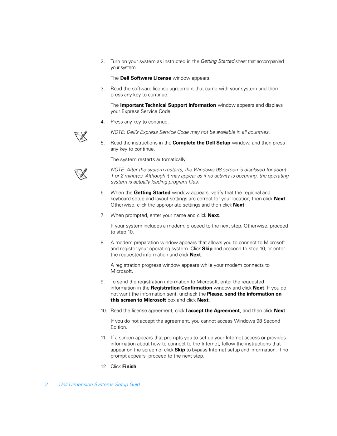 Dell Lxxxc manual Dell Dimension Systems Setup Guide 