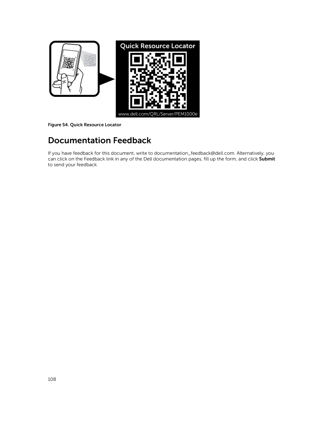 Dell M1000E owner manual Documentation Feedback, Quick Resource Locator 