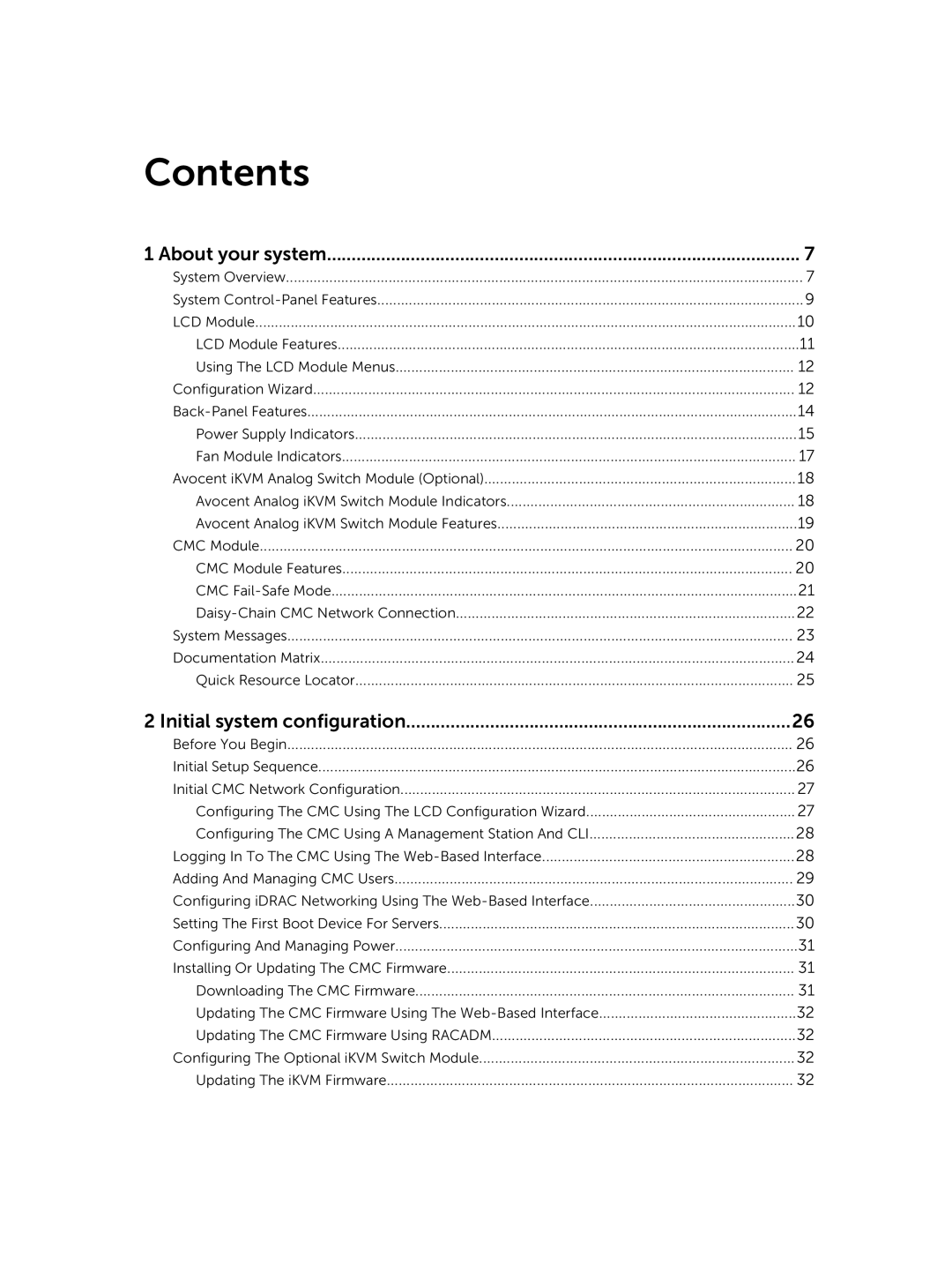 Dell M1000E owner manual Contents 