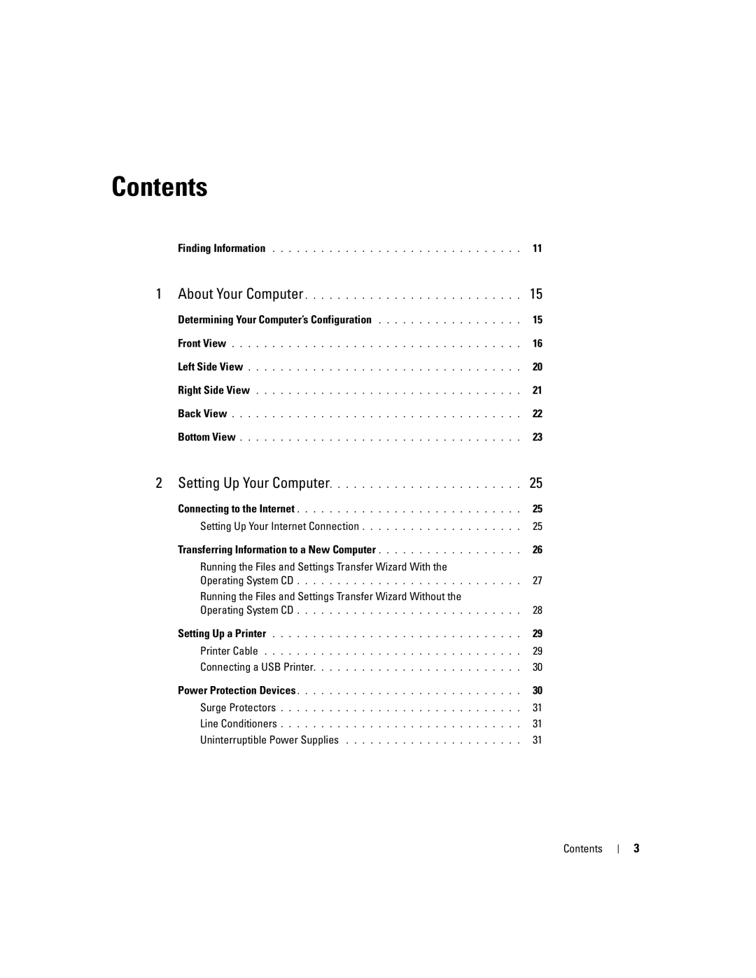 Dell M1210 manual Contents 