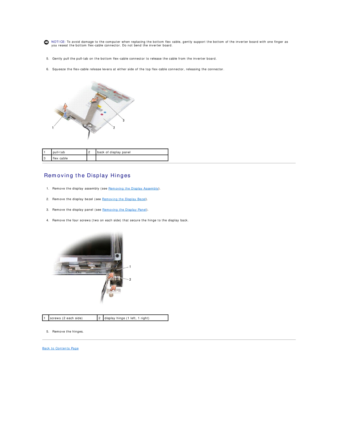 Dell M1330 manual Removing the Display Hinges 