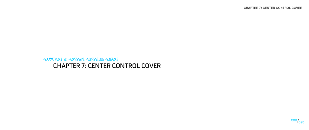 Dell M15x service manual Center Control Cover 