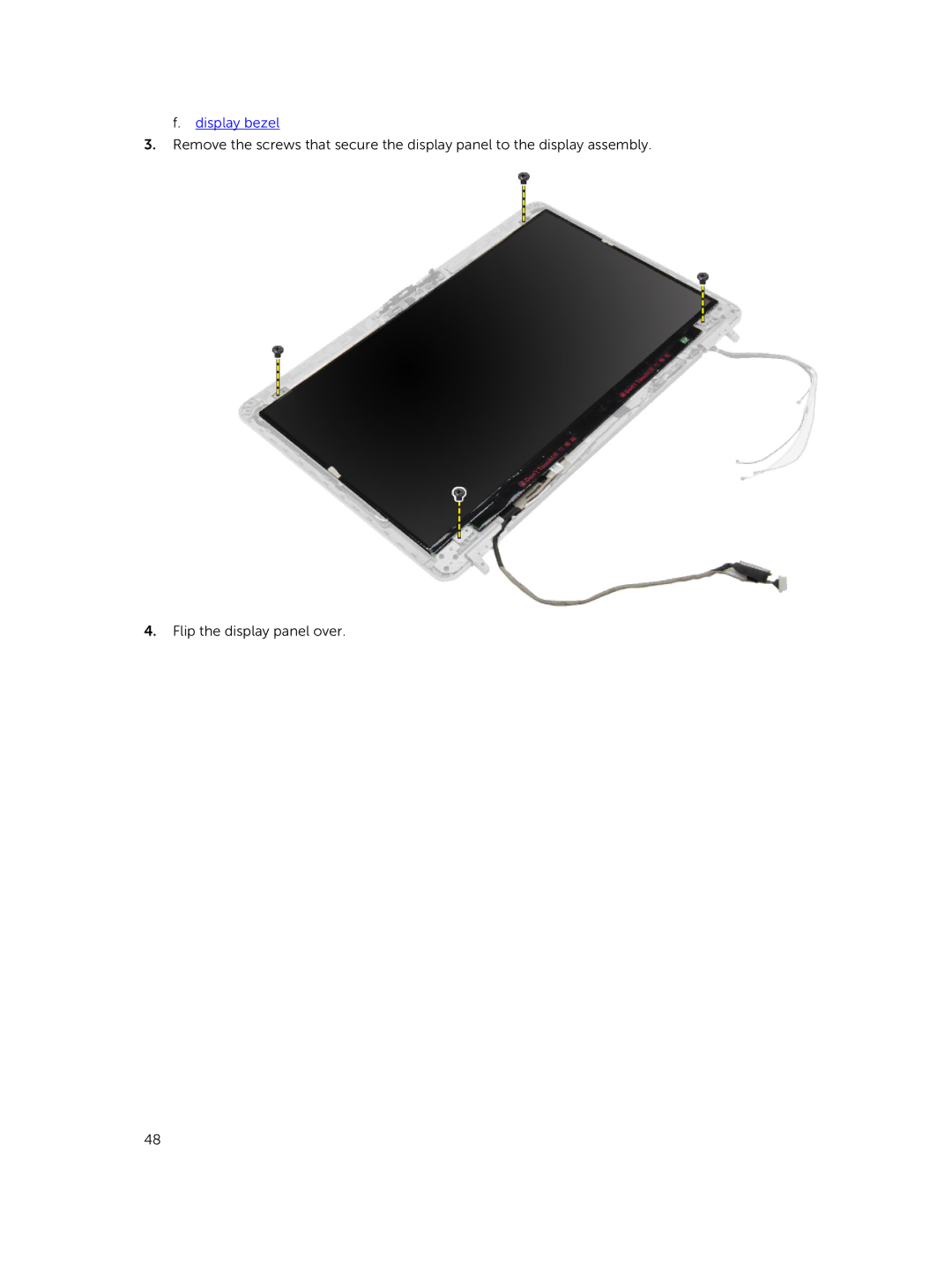 Dell M2800 owner manual Display bezel 