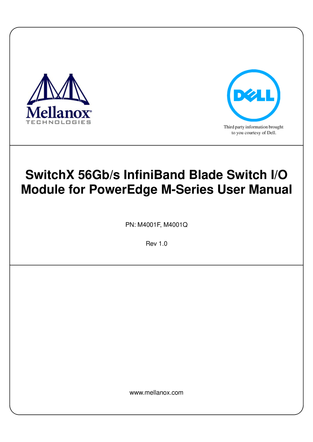 Dell user manual PN M4001F, M4001Q Rev 