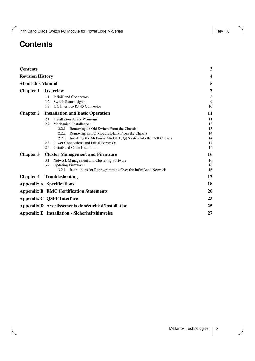 Dell M4001Q, M4001F user manual Contents 