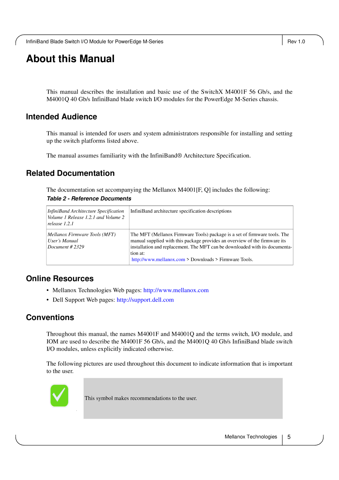 Dell M4001Q, M4001F user manual About this Manual, Intended Audience, Related Documentation, Online Resources, Conventions 