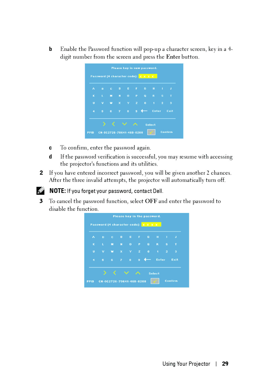 Dell M409WX manual Using Your Projector 