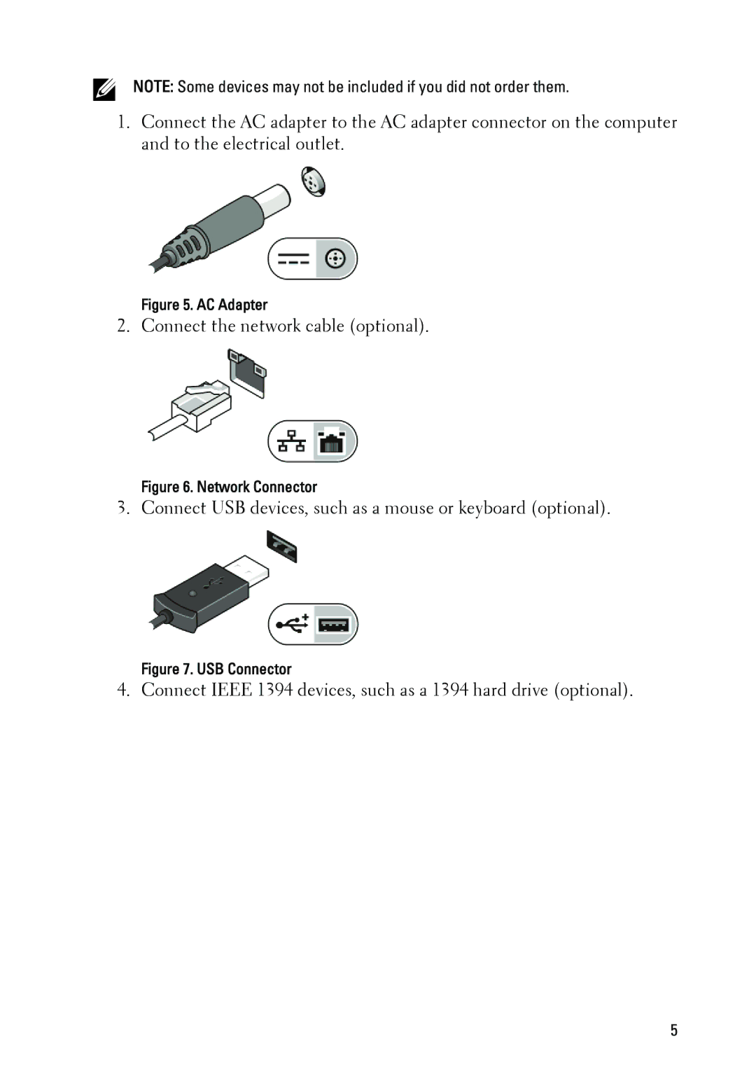 Dell M6600, M4600 manual Connect the network cable optional 