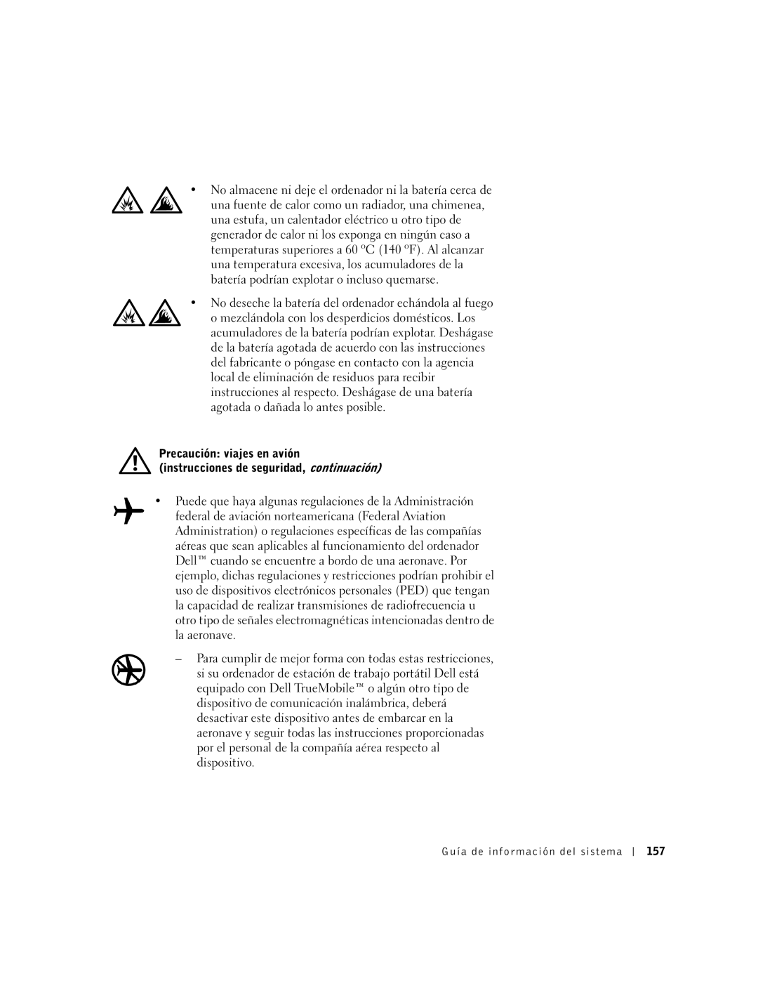 Dell M50 manual Guía de información del sistema 157 