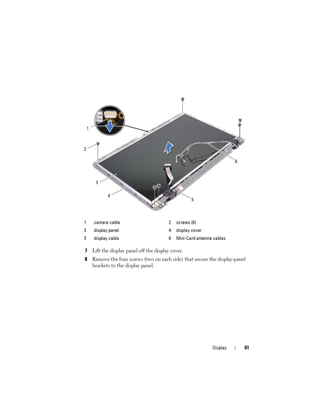 Dell M5040 owner manual Mini-Card antenna cables 