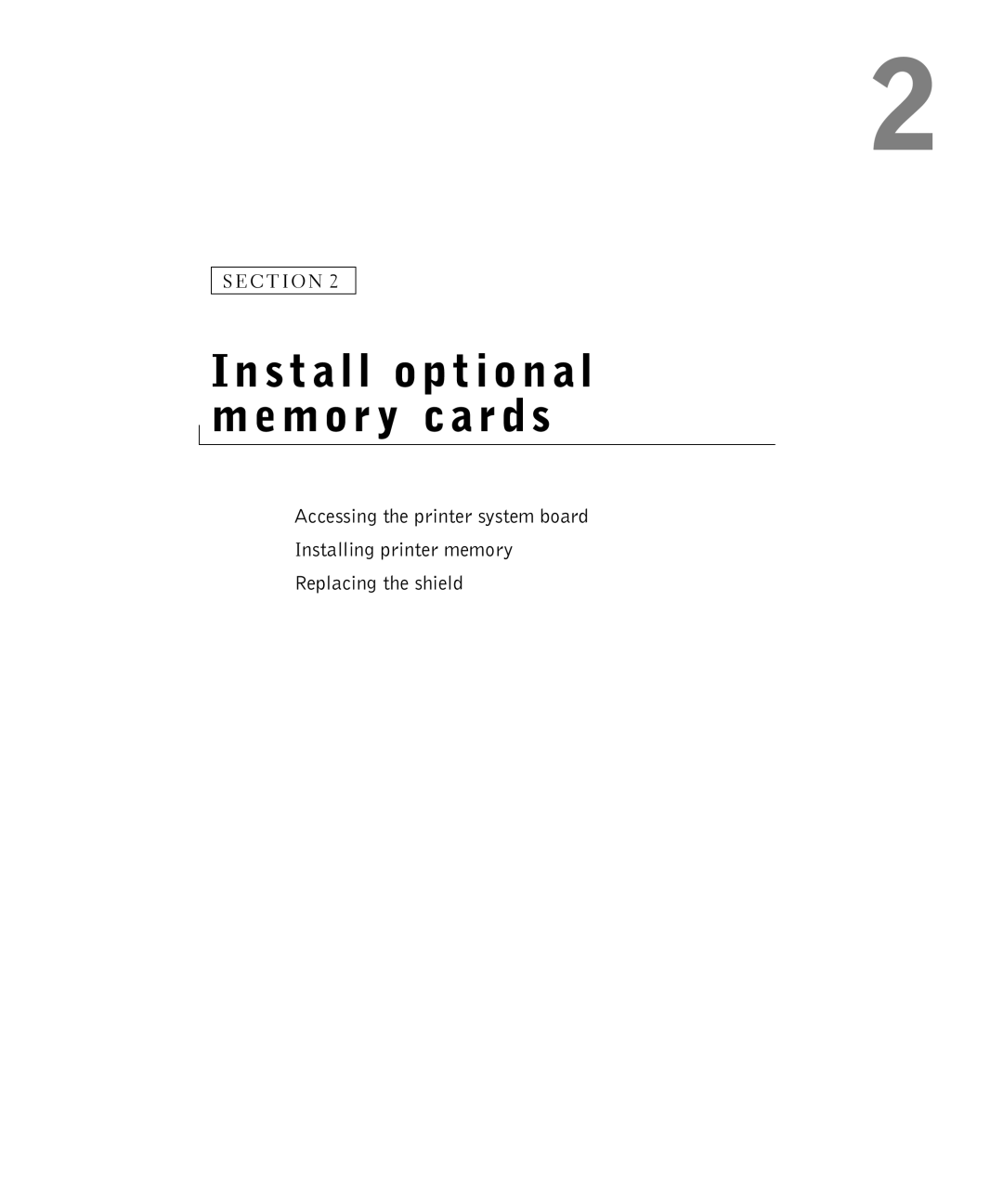 Dell M5200 owner manual Install optional memor y cards 