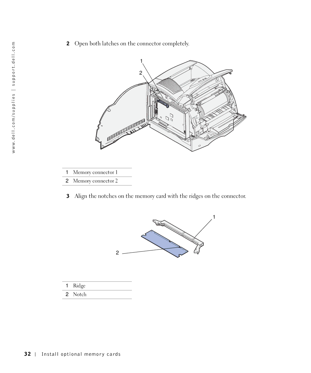 Dell M5200 owner manual Open both latches on the connector completely 