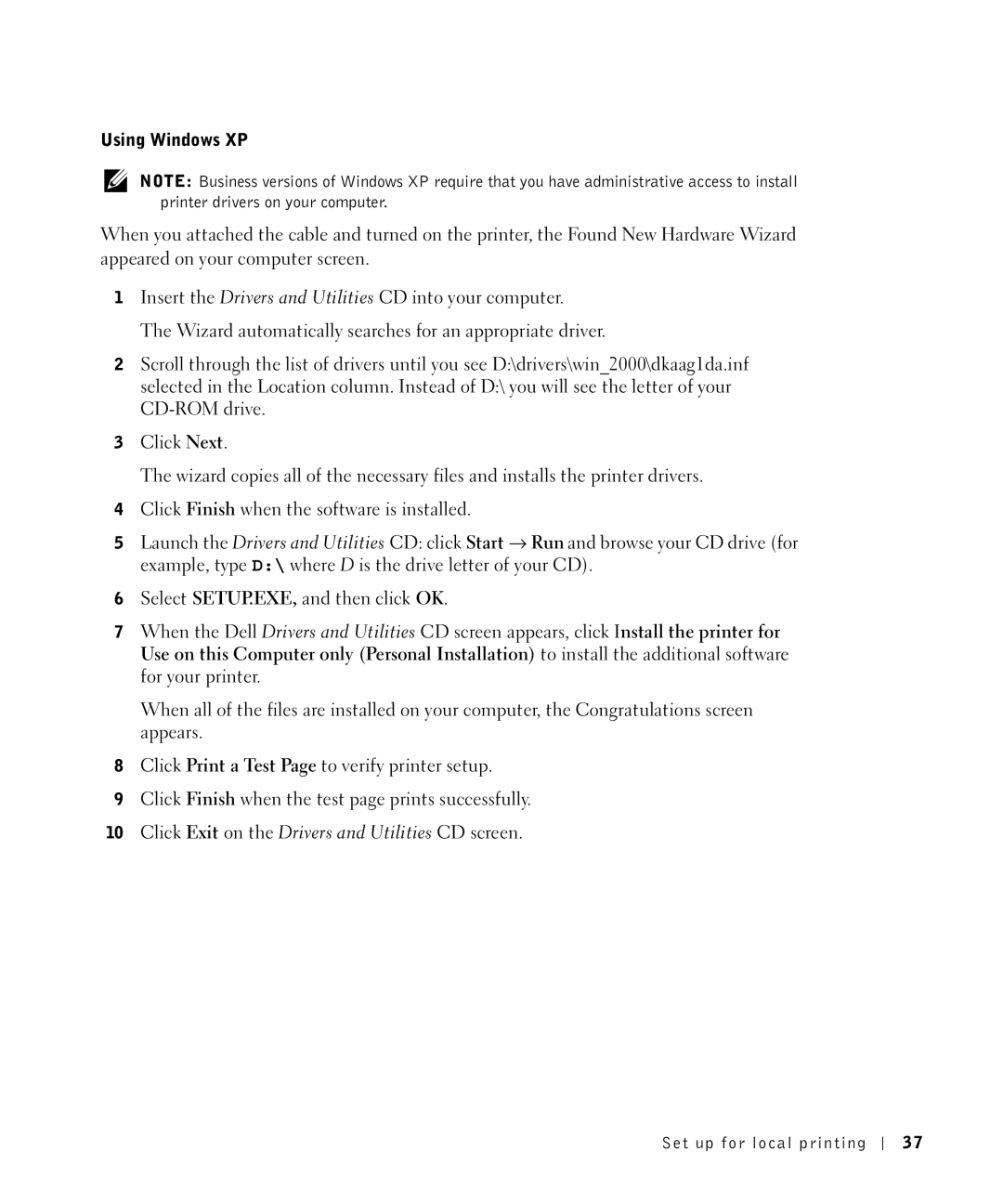 Dell M5200 owner manual Using Windows XP 