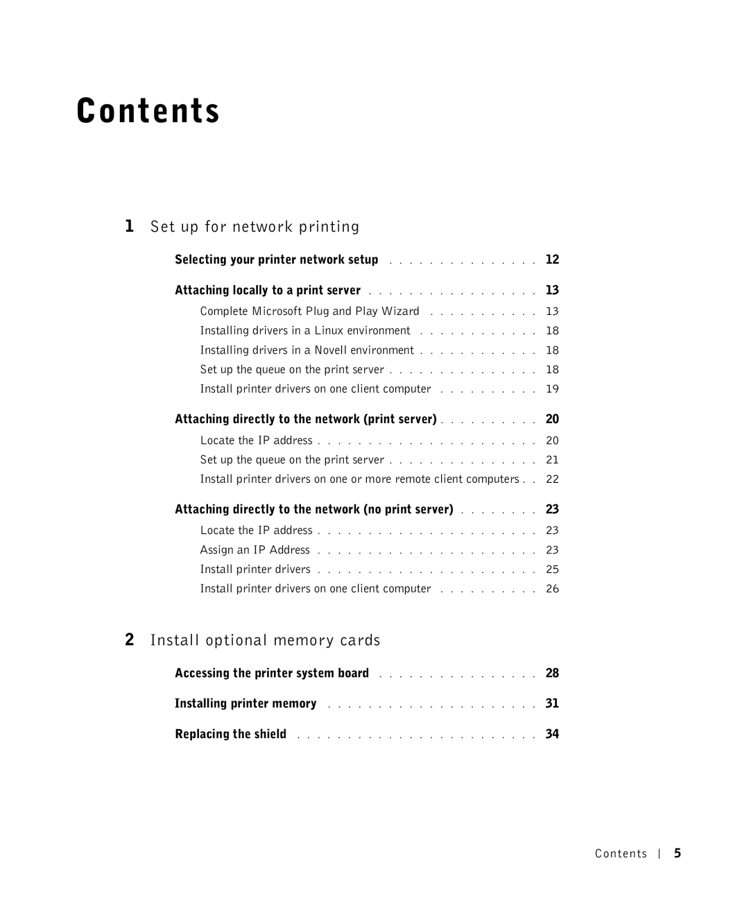 Dell M5200 owner manual Contents 