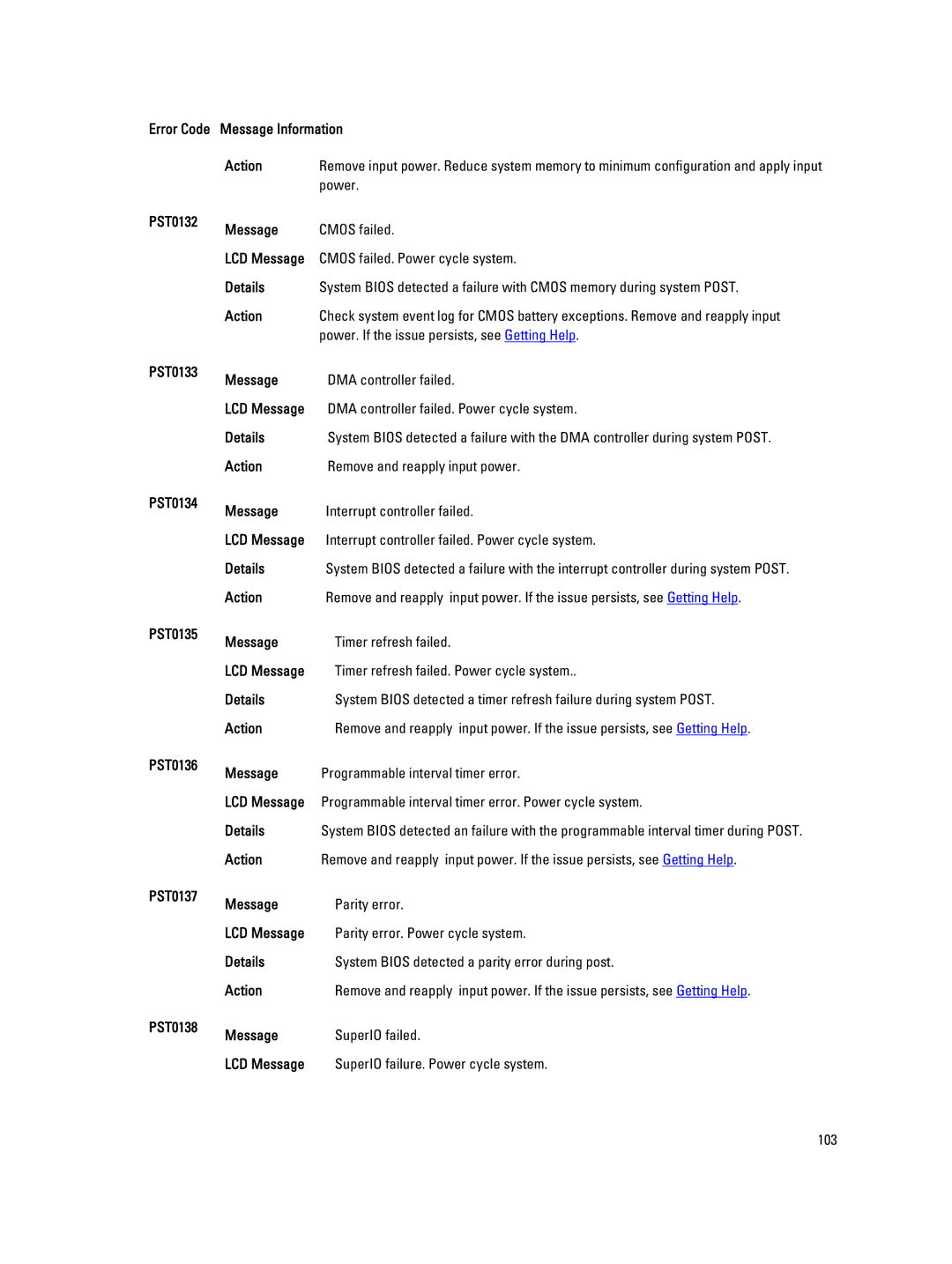 Dell M620 owner manual Power 