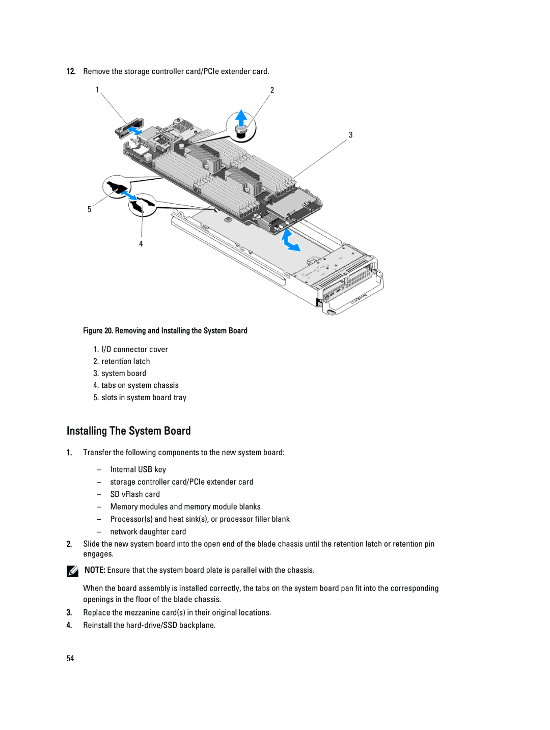 Dell M620 owner manual Installing The System Board, Removing and Installing the System Board 