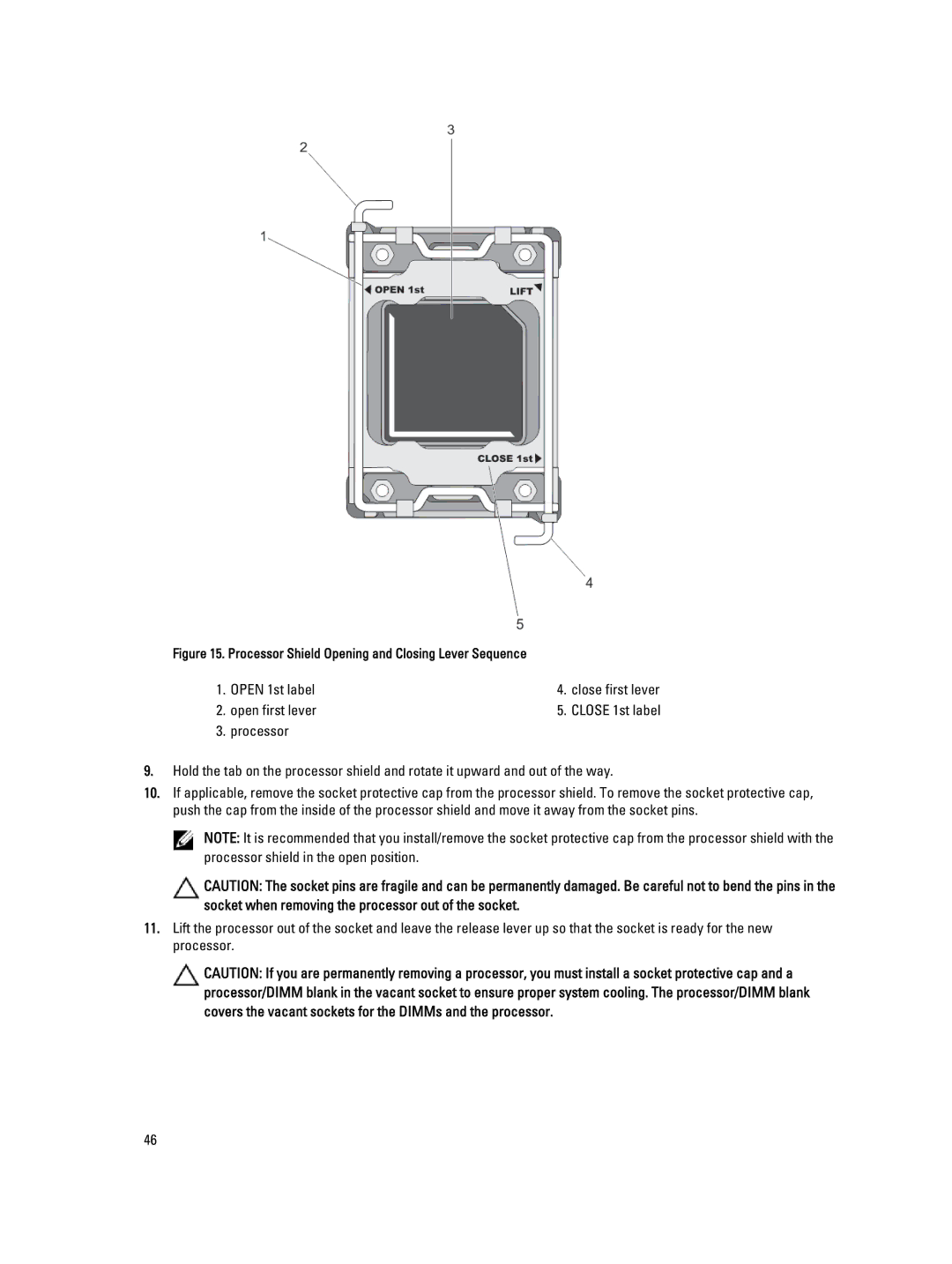 Dell M620 owner manual Open 1st label 