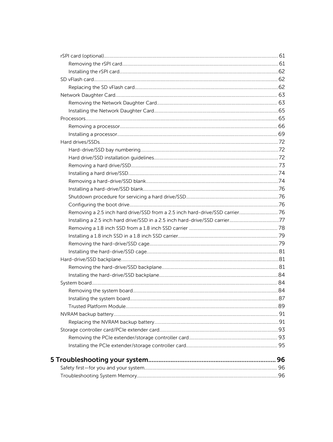 Dell M630 owner manual Troubleshooting your system 