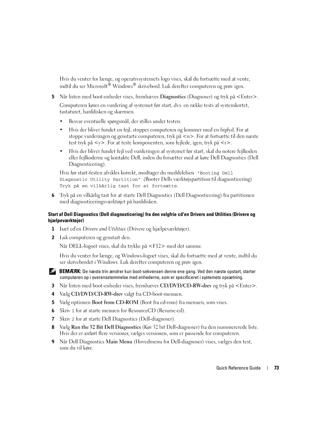 Dell M70 Mobile manual Quick Reference Guide 