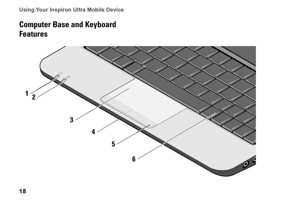 Dell M770H, PP39S setup guide Computer Base and Keyboard Features 