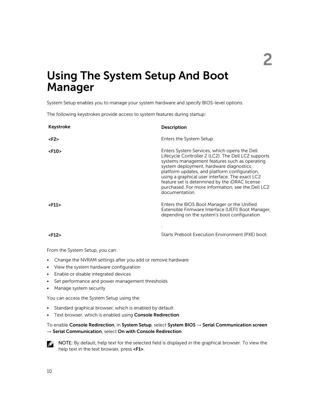 Dell M820 owner manual Using The System Setup And Boot Manager 