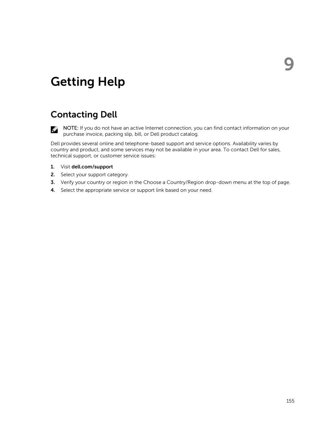 Dell M820 owner manual Getting Help, Contacting Dell 