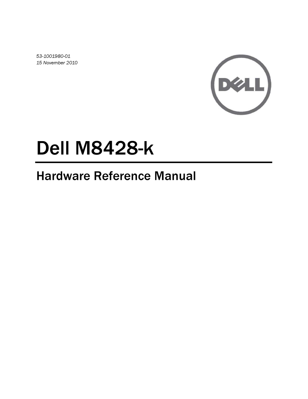 Dell M8428-K manual Dell M8428-k 