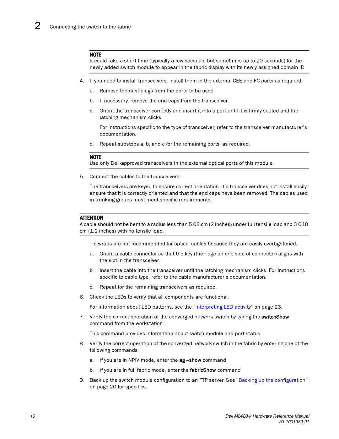 Dell M8428-K manual Dell M8428-k Hardware Reference Manual 