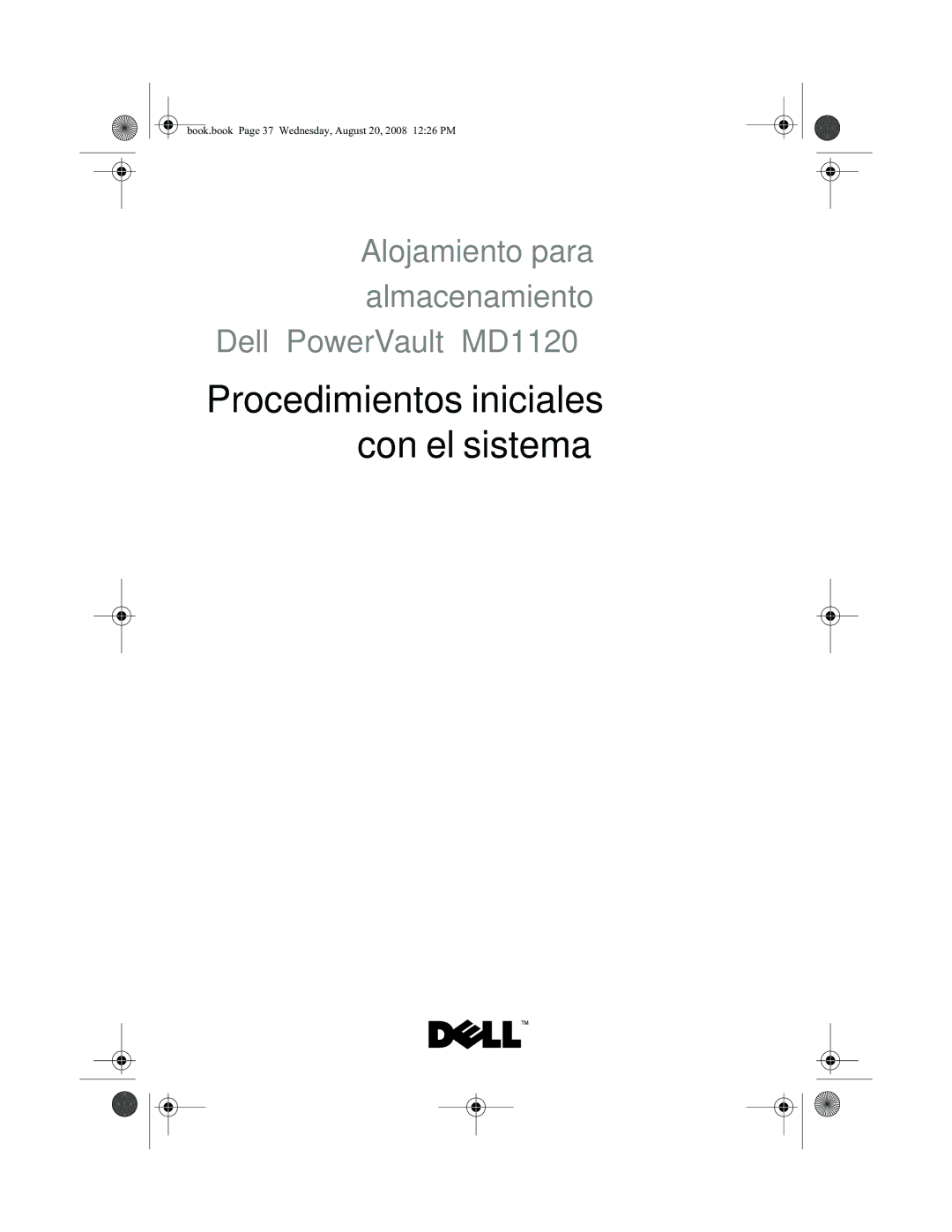 Dell MD1120 manual Procedimientos iniciales con el sistema 