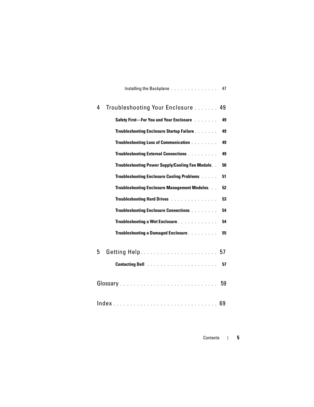 Dell MD1220, MD1200 manual Troubleshooting Your Enclosure 