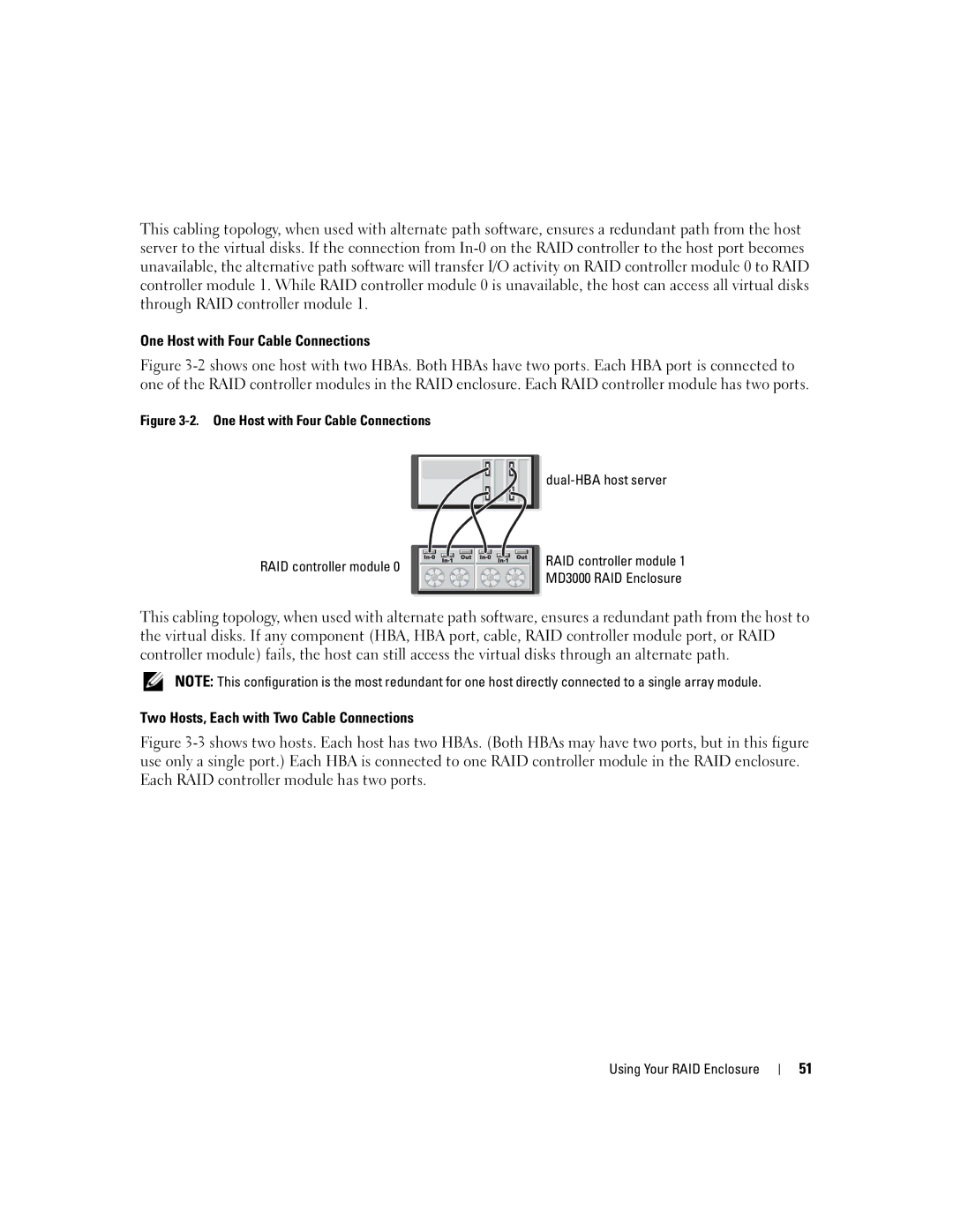 Dell MD3000 owner manual Using Your RAID Enclosure 