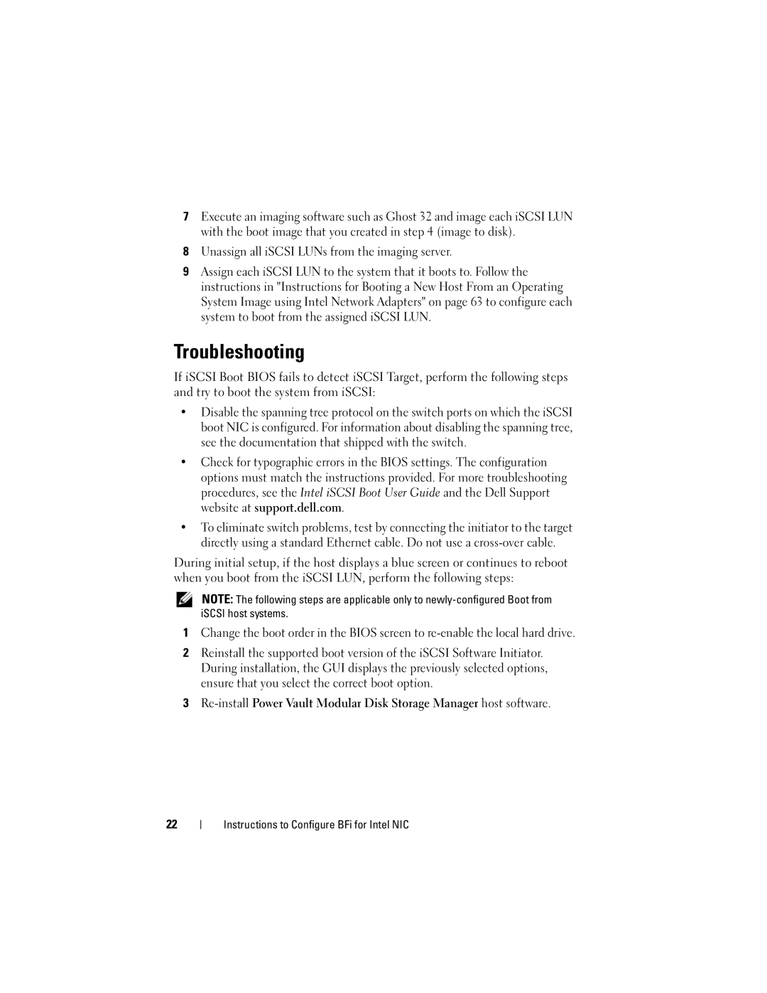 Dell MD3000I manual Troubleshooting 