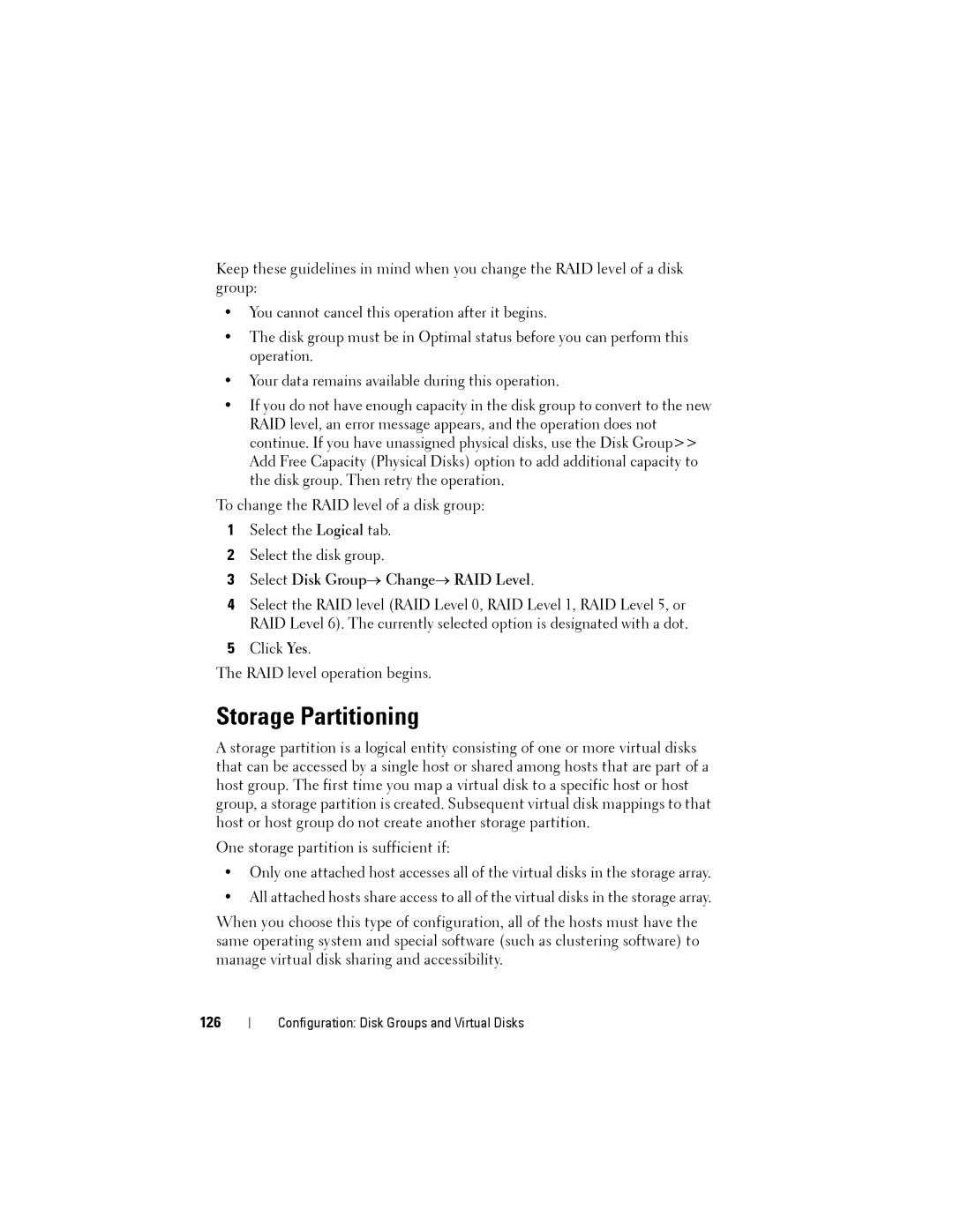 Dell MD3200, MD3220 owner manual Storage Partitioning, 126 