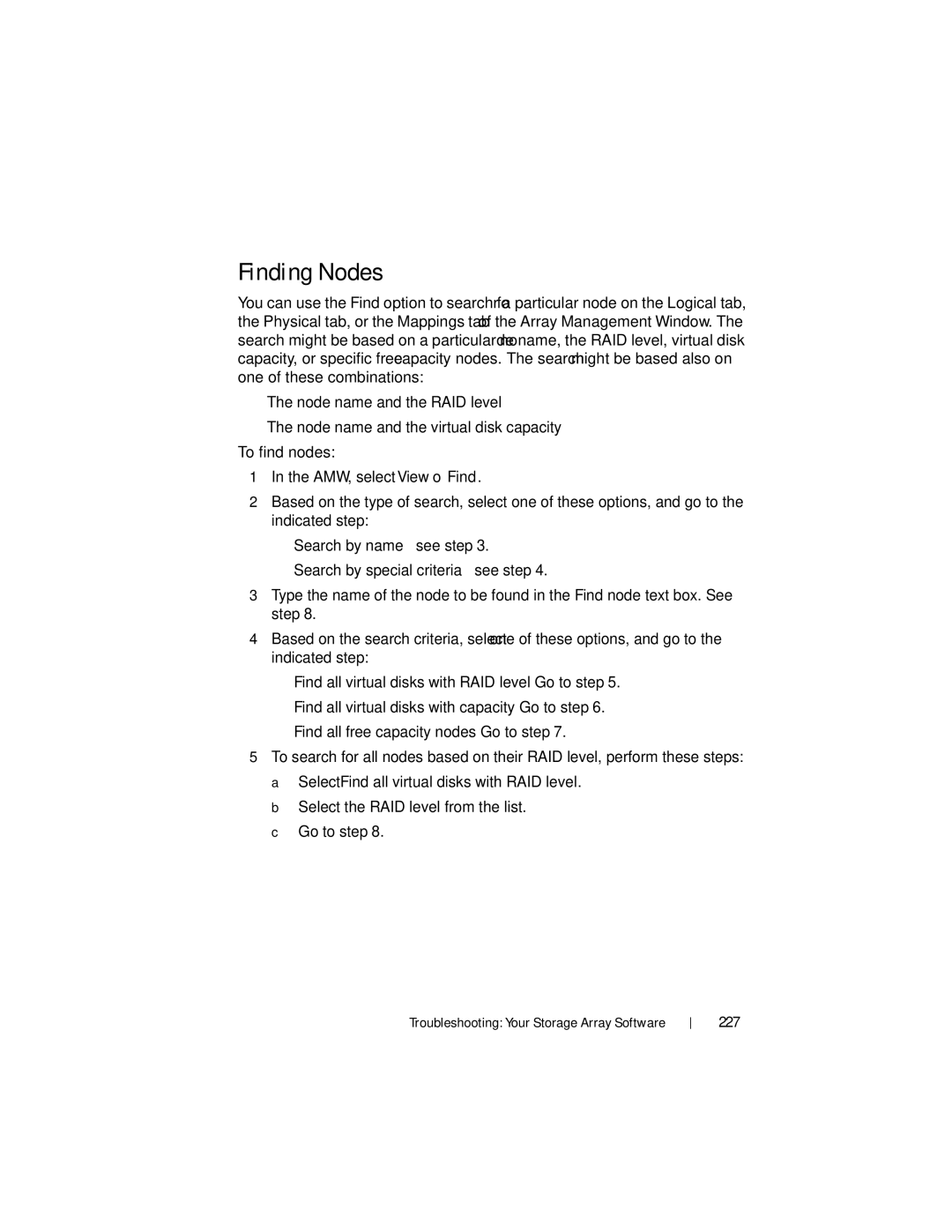 Dell MD3220, MD3200 owner manual Finding Nodes, 227 