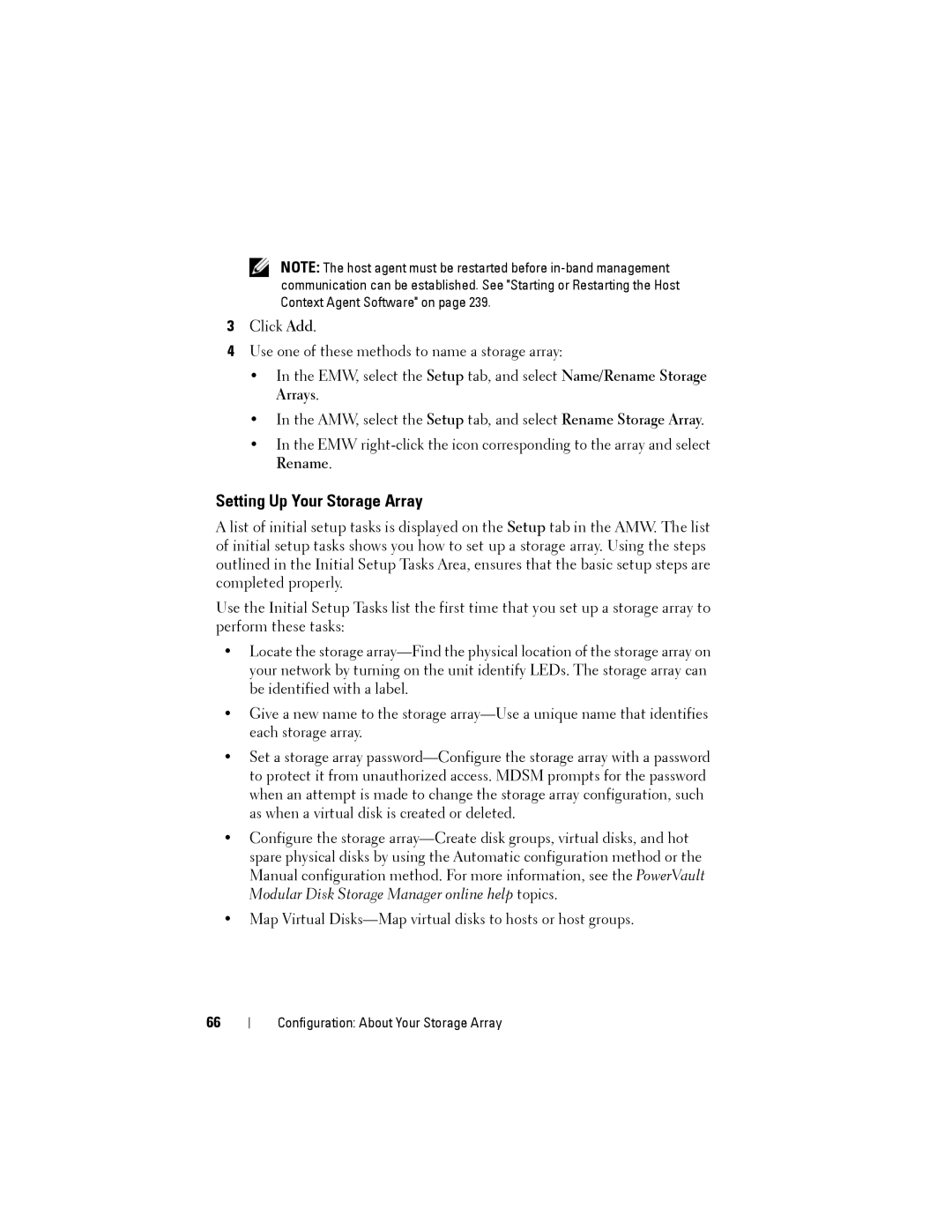 Dell MD3200, MD3220 owner manual Setting Up Your Storage Array 