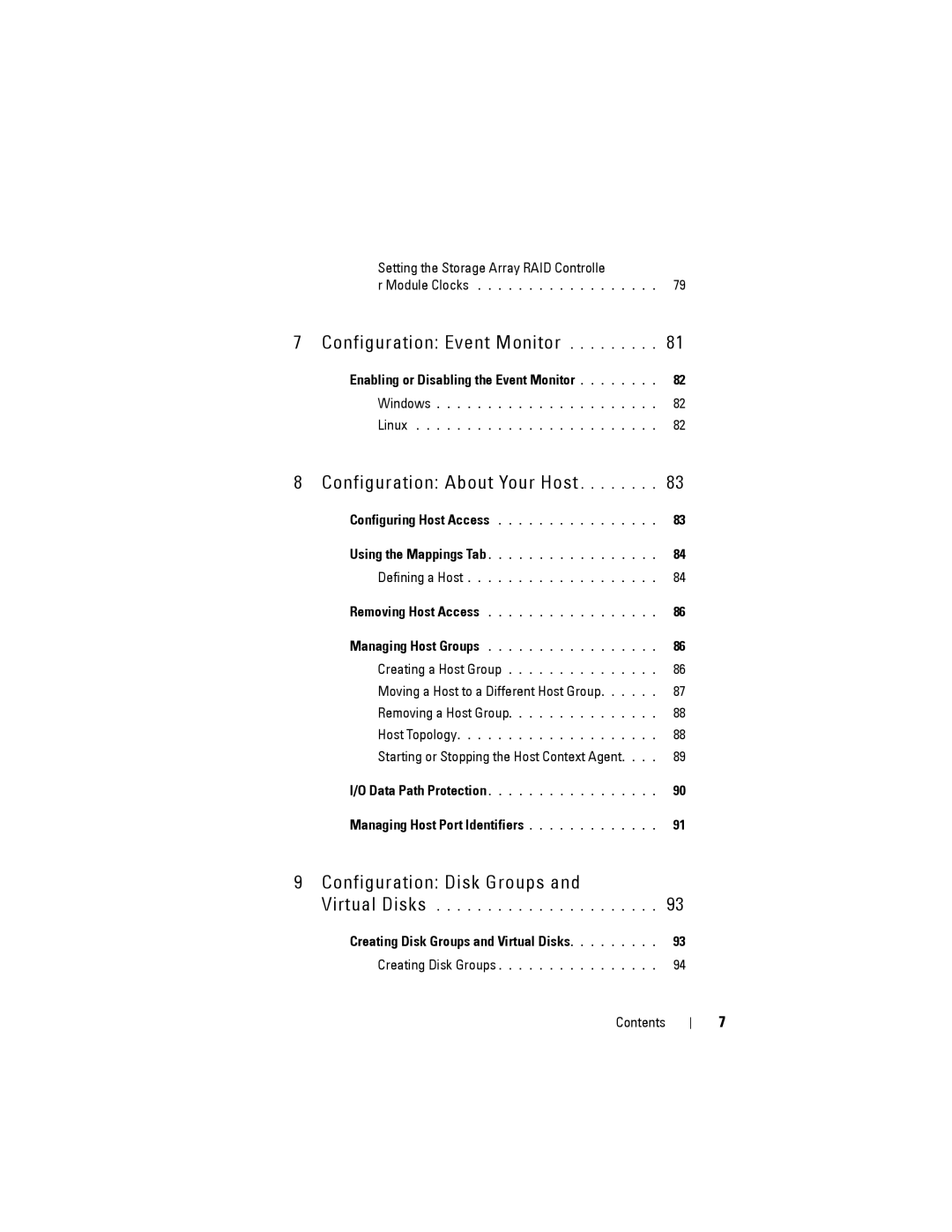 Dell MD3220, MD3200 owner manual Enabling or Disabling the Event Monitor, Managing Host Port Identifiers 