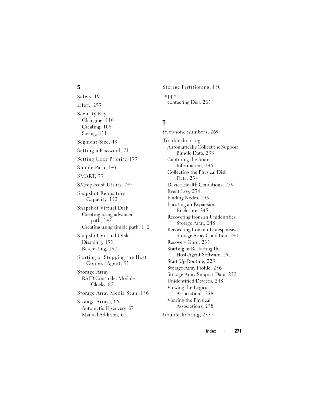 Dell MD3220, MD3200 owner manual 271 