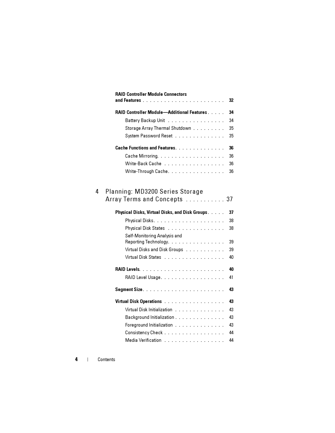 Dell MD3200, MD3220 owner manual RAID Controller Module Connectors, Cache Functions and Features 